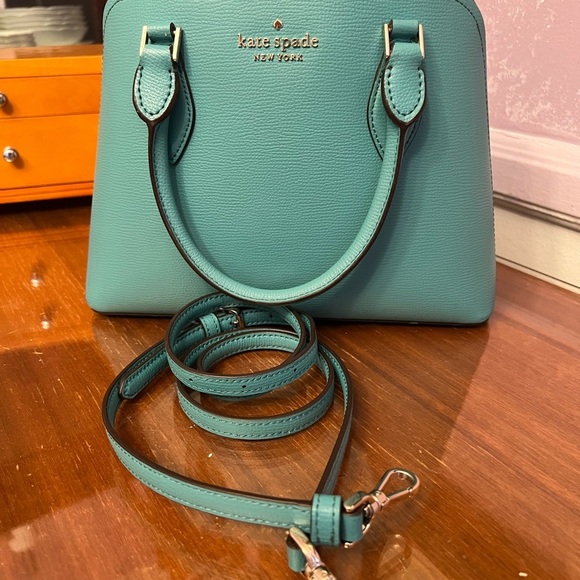 Kate Spade “Tiffany’s” Blue Satchel with Gold Hardware - Picture 3 of 13